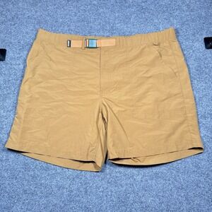 REI Co-op Sahara Amphib Shorts Mens XL Brown Belted Outdoor Hiking 6"